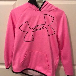 Bright Pink under armour hoodie